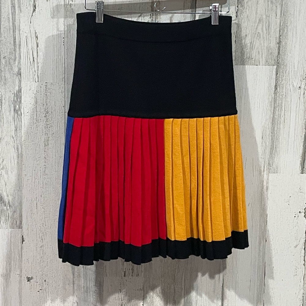 LIZ CLAIBORNE Vintage Acrylic Pleated Skirt Size Medium